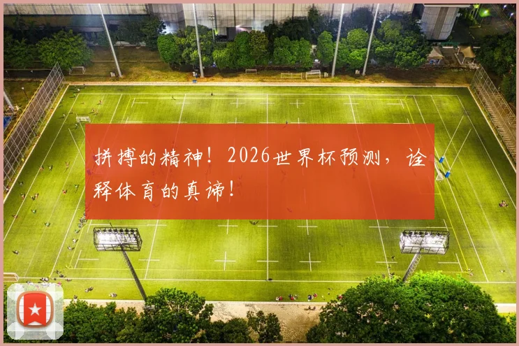 拼搏的精神!2026世界杯预测,诠释体育的真谛!